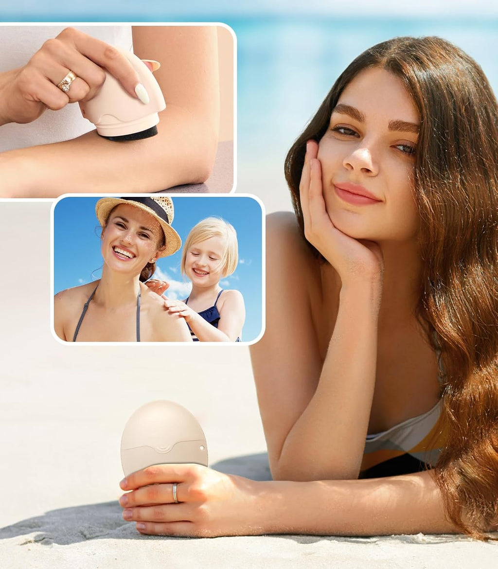 Portable Sunscreen Applicator – Refillable Roll-On Sponge for Sunscreen, Lotion & Moisturizer, BPA-Free Silicone Design